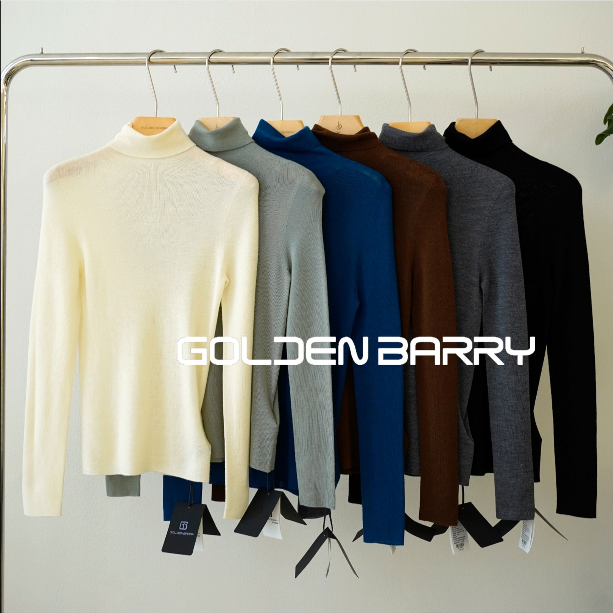 GOLDENBARRY【返季福 利】241135高领羊毛毛衣