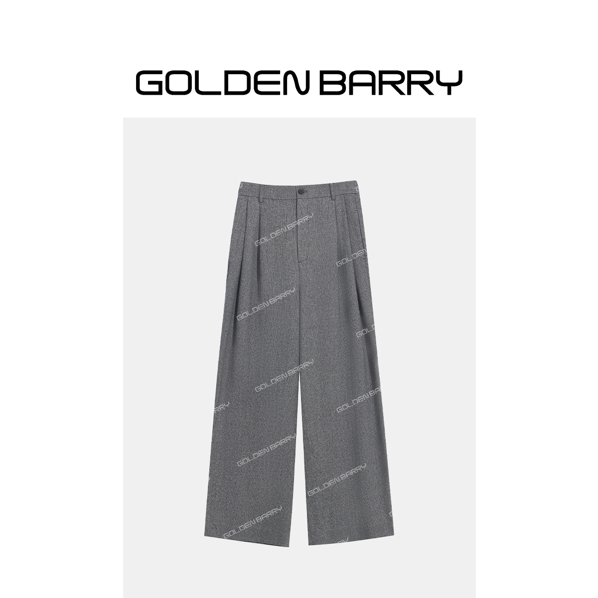 GOLDENBARRY|512021时尚人字纹女裤休闲百搭简约