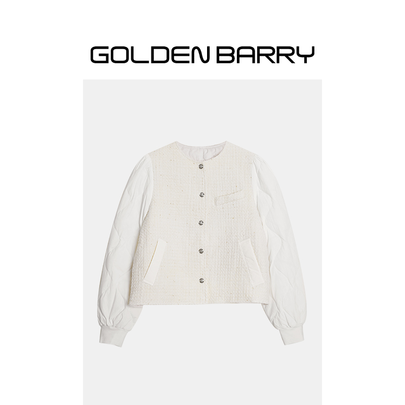 GOLDENBARRY|133044洋气气质拼接羽绒服