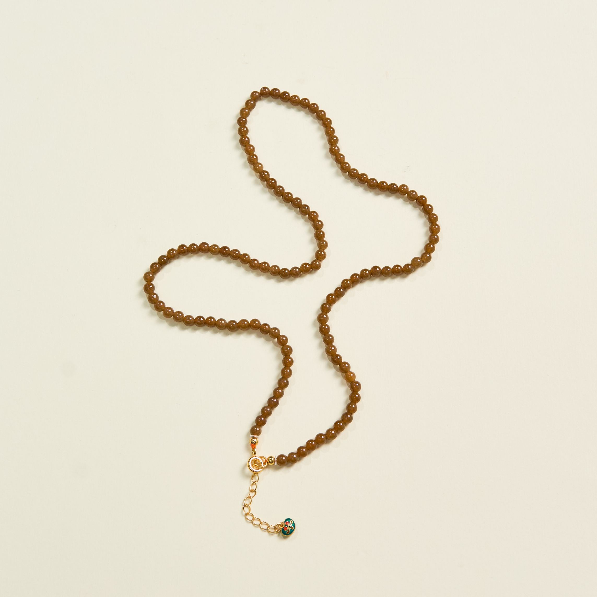 菲菲珠宝好*S925和田玉项链约4mm