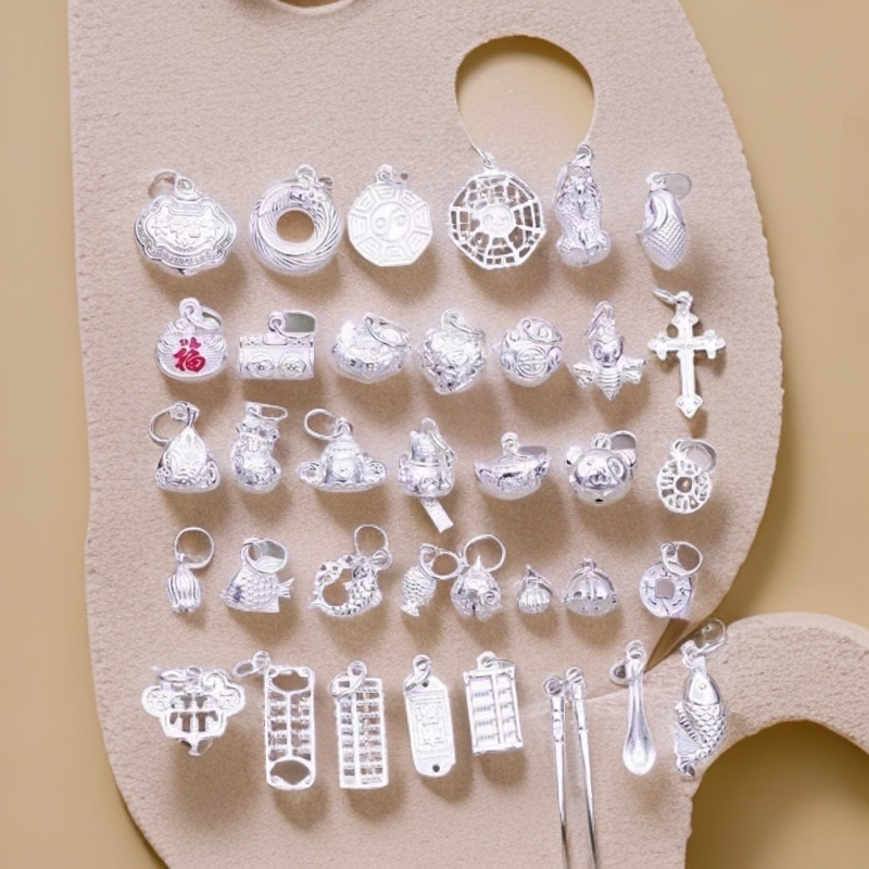 足银银制品 足银银制品 足银银制品 银制品1号diy配件（按克称重）