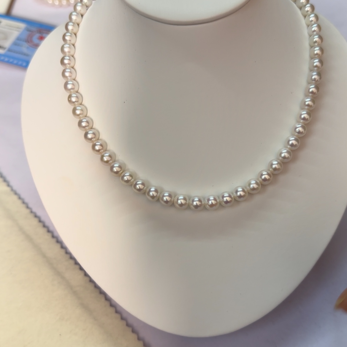 【闪购商品】淡水珍珠项链银S925镶嵌