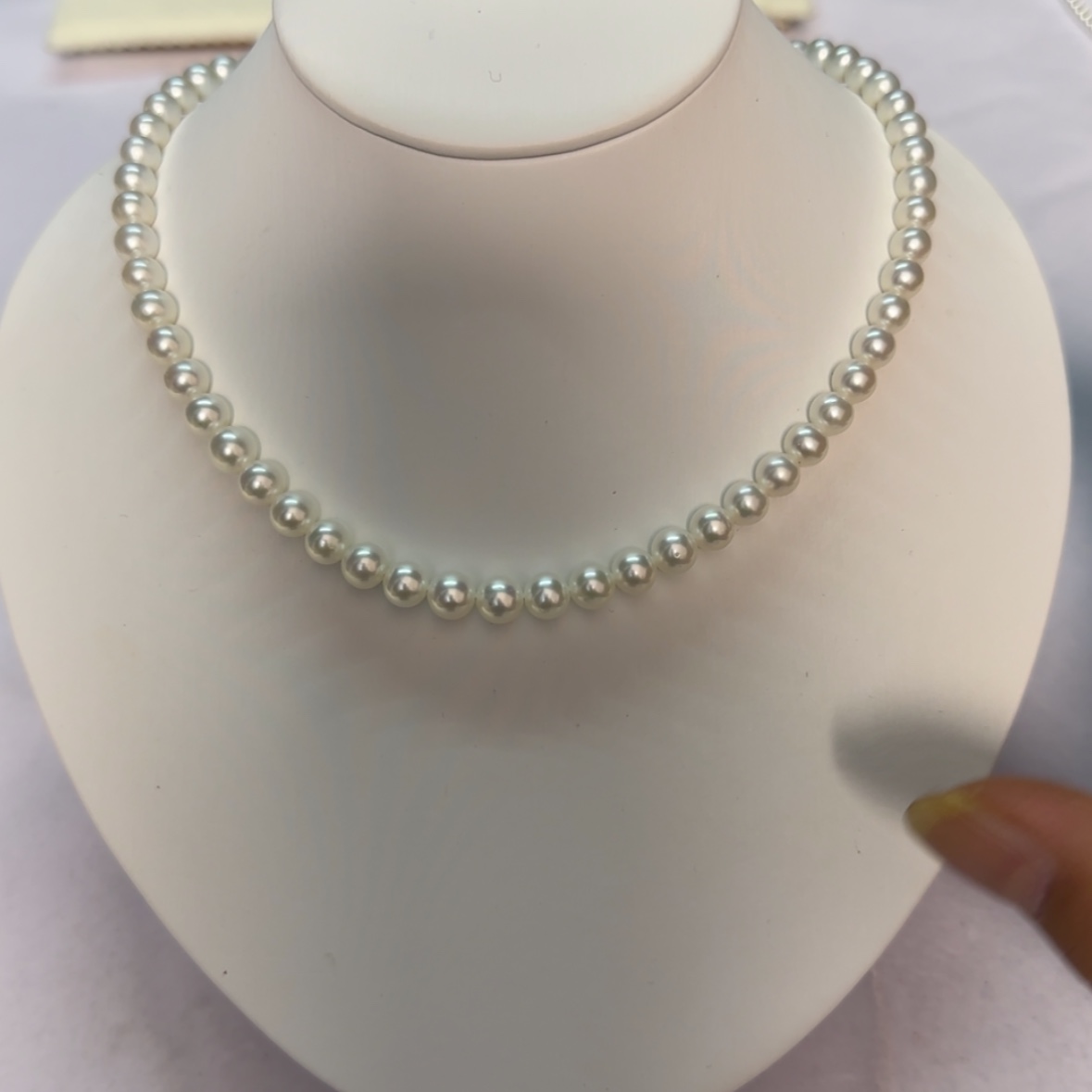 【闪购商品】淡水珍珠项链银S925镶嵌