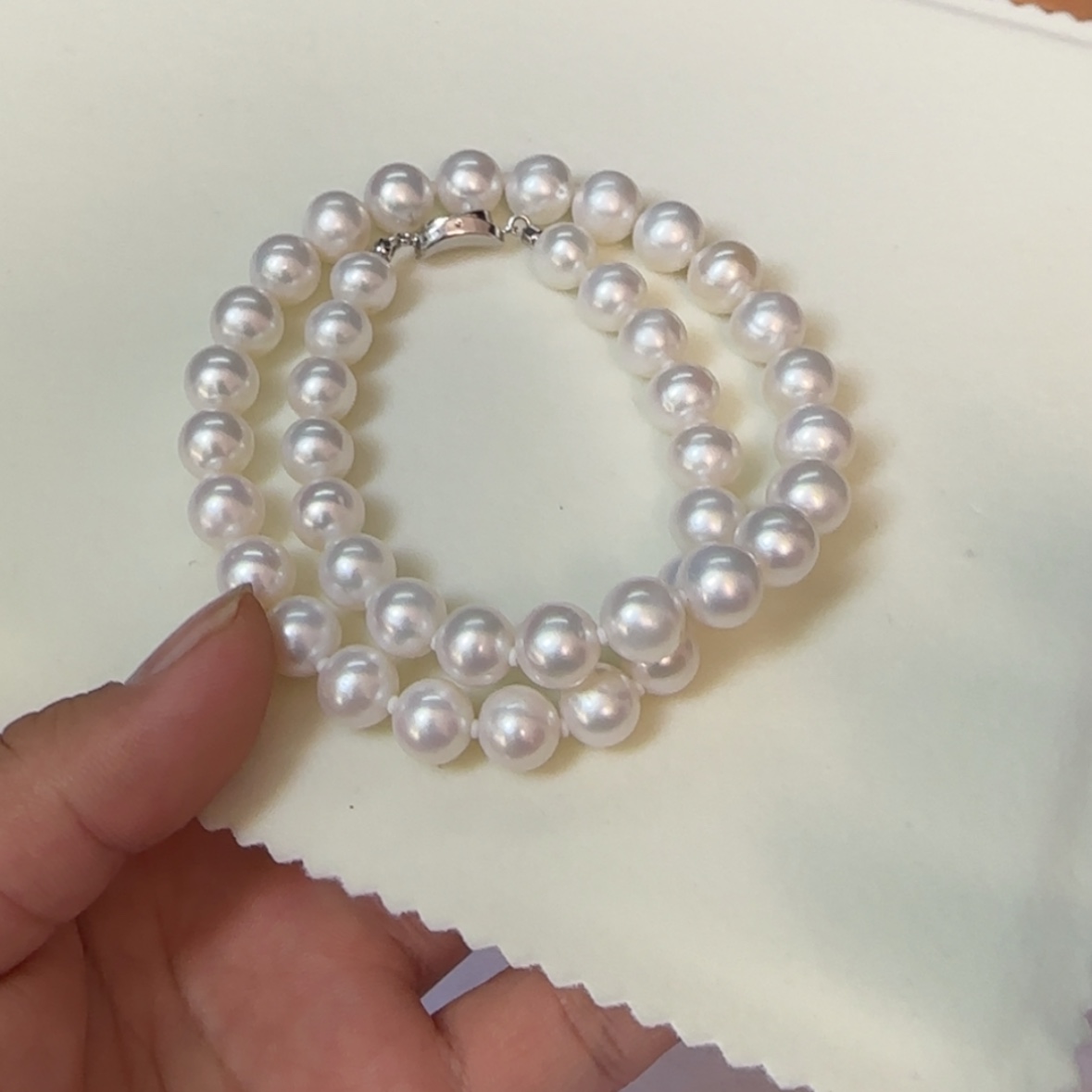 【闪购商品】淡水珍珠项链银S925镶嵌