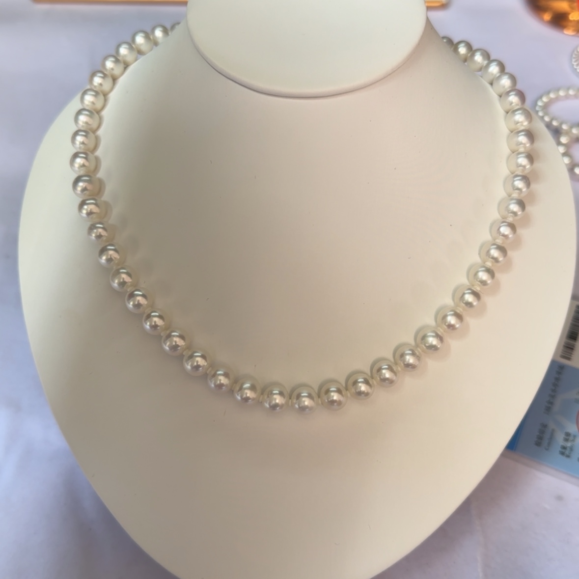 【闪购商品】淡水珍珠项链银S925镶嵌