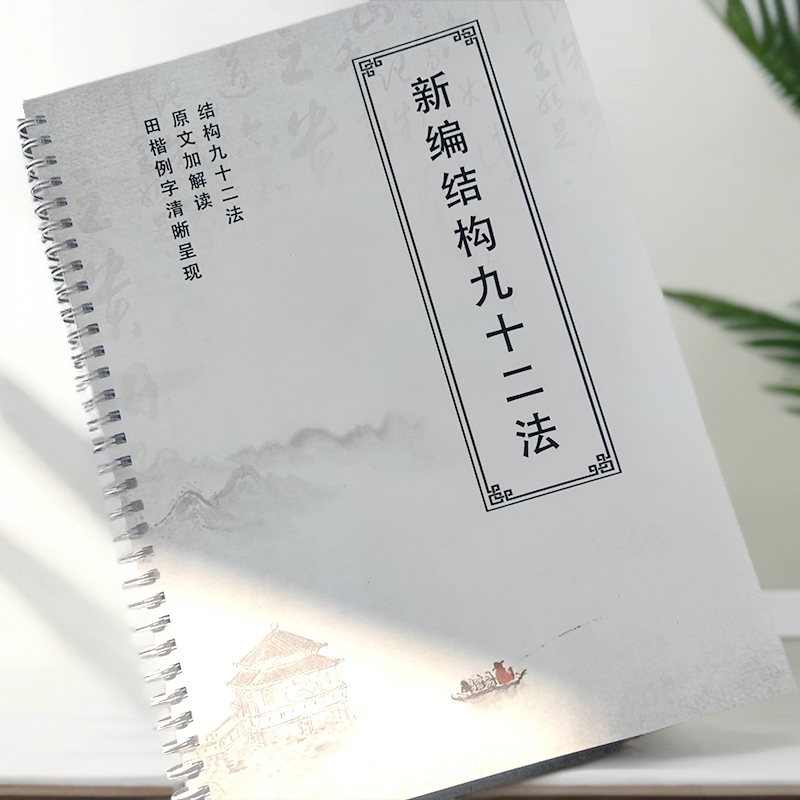 【结构字卡】欧体田楷结构字卡清晰原文解读楷书