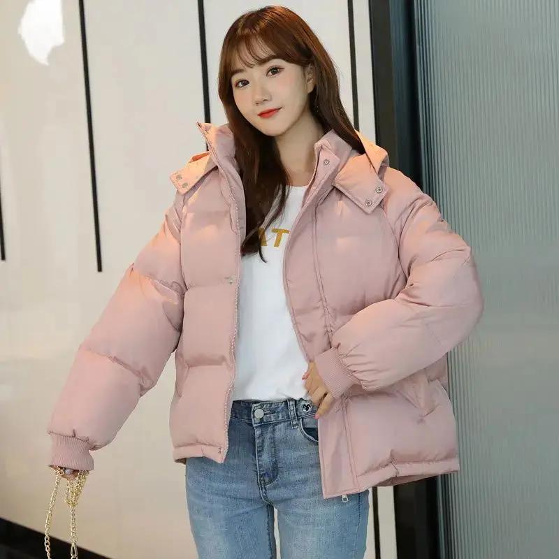 羽服2023新款衣韩版宽松面包服女冬装外套短款小袄潮小个子