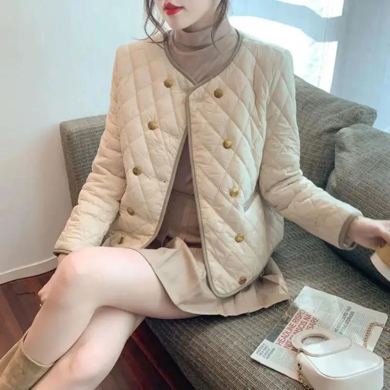 羽绒服小香风欧洲站羽绒服女秋冬装2023新款欧货时尚洋款