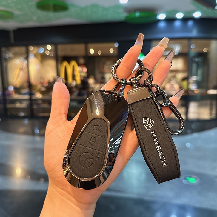 适用奔驰S480钥匙套新S级S400L包高级S680壳S450S580迈巴赫金属扣