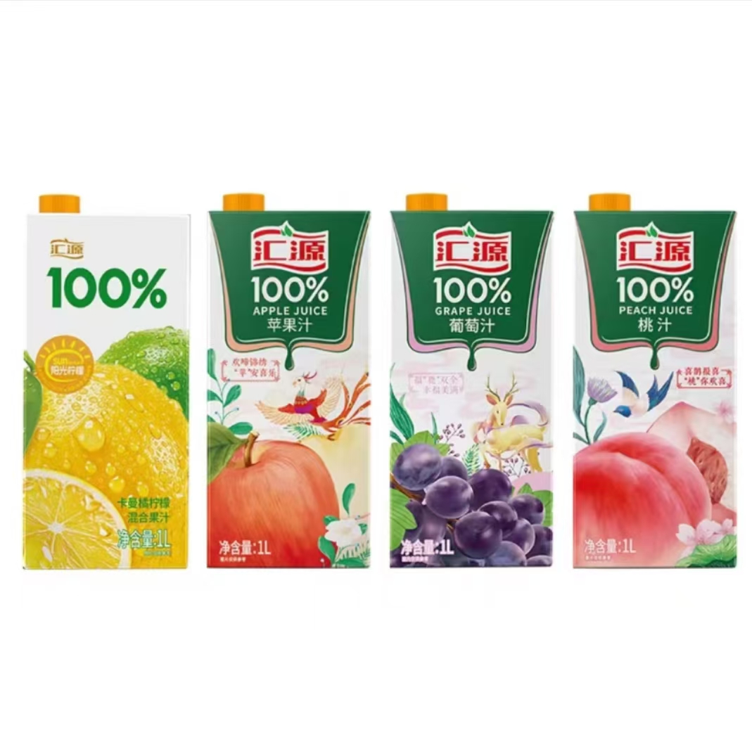 汇源100%果汁系列1L（桃汁/山楂混合/卡曼橘柠檬混合/苹果）