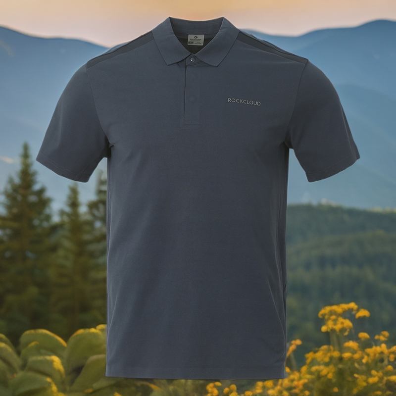 RockCloud/岩云岩云男款舒适简约休闲速干翻领POLO衫百搭580