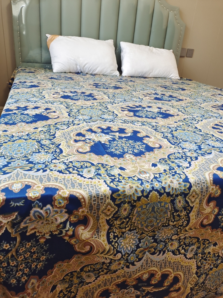 2.5米宽高货纯棉贡缎床品布料支持定制