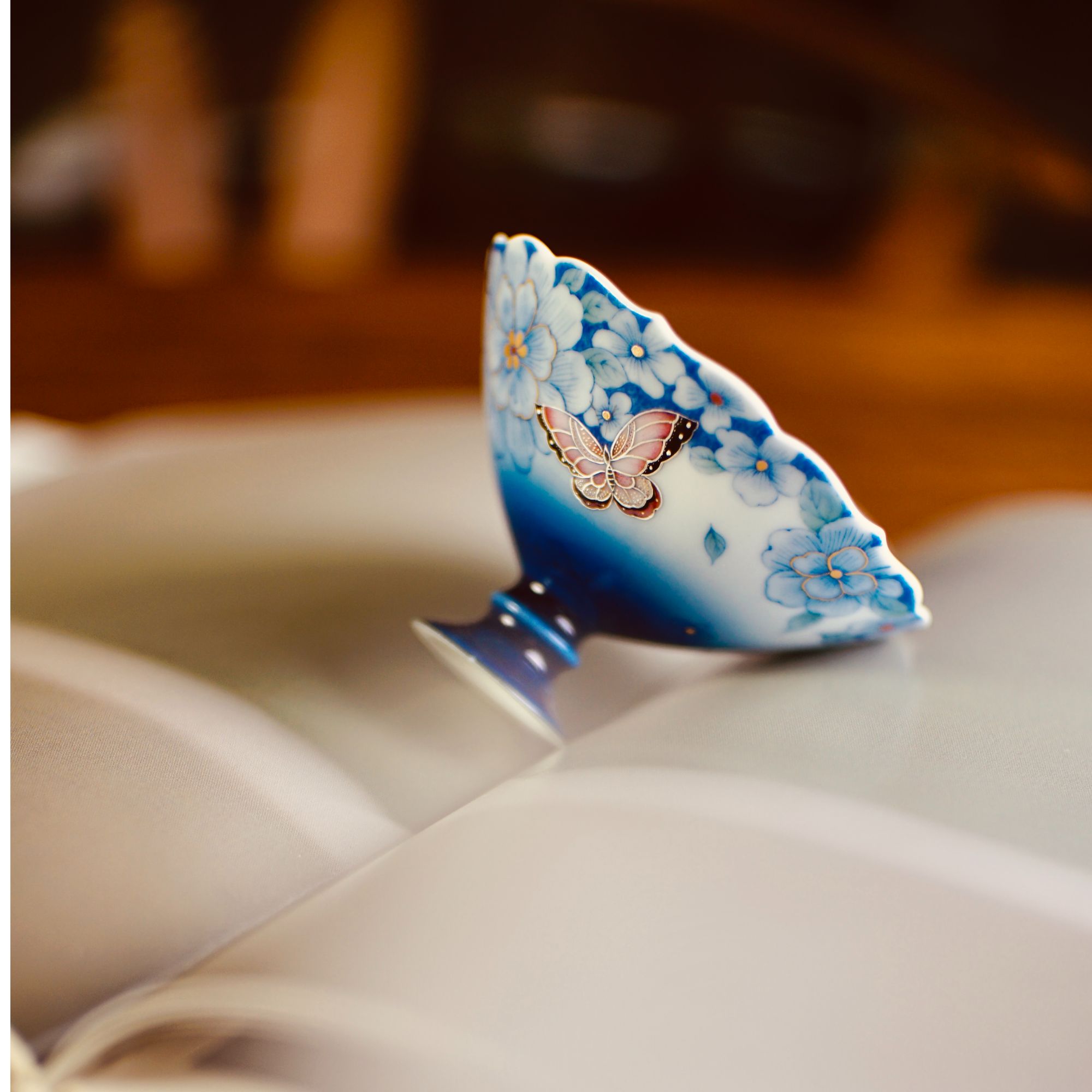 三秋月38-陶瓷精致香謦主人杯景德镇手工手绘茶杯白瓷品茗杯茶具