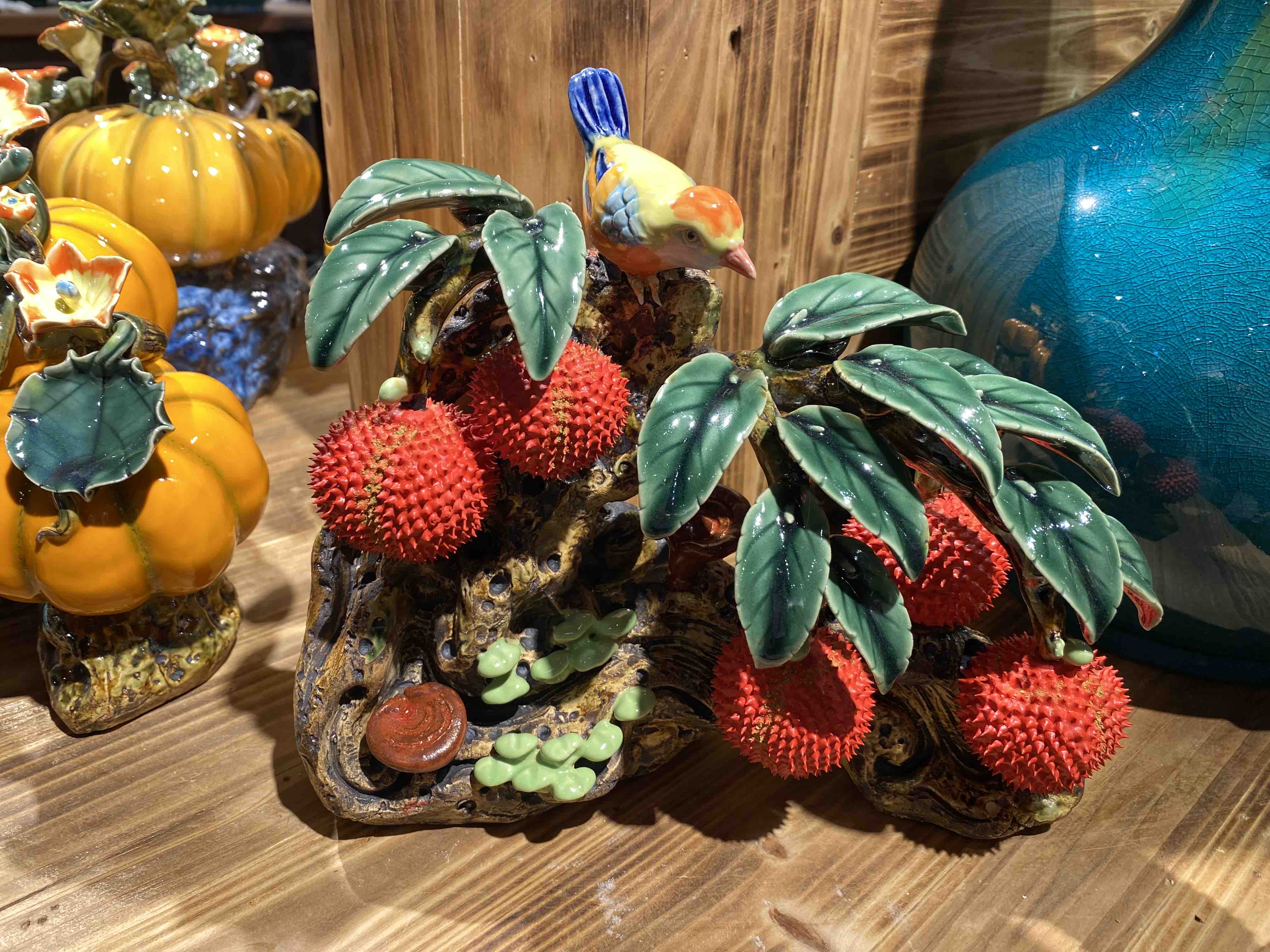 客厅书房玄关家居装饰高档水果吉祥摆件精品