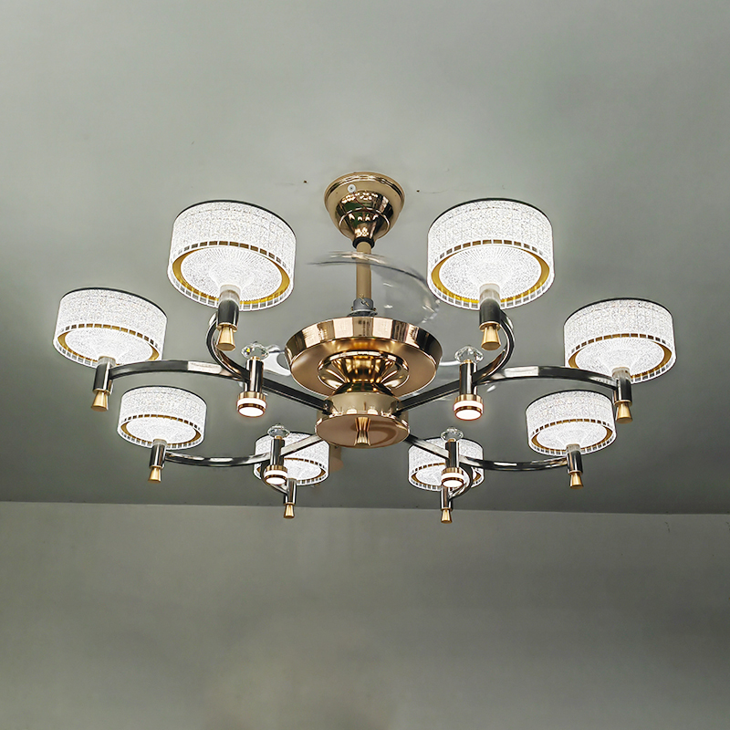 客厅吊灯特大号轻奢新款风扇灯一体家用创意防尘大厅餐厅风扇灯