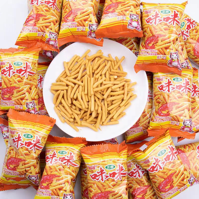 咪咪虾条小包装蟹味虾味儿童休闲小零食8090儿时怀旧学生宿舍酥脆