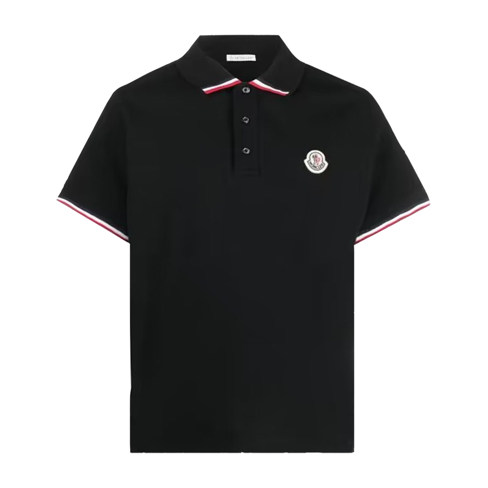 未使用 MONCLER 男士夏季纯色纹休闲短袖POLO衫时尚经典运动
