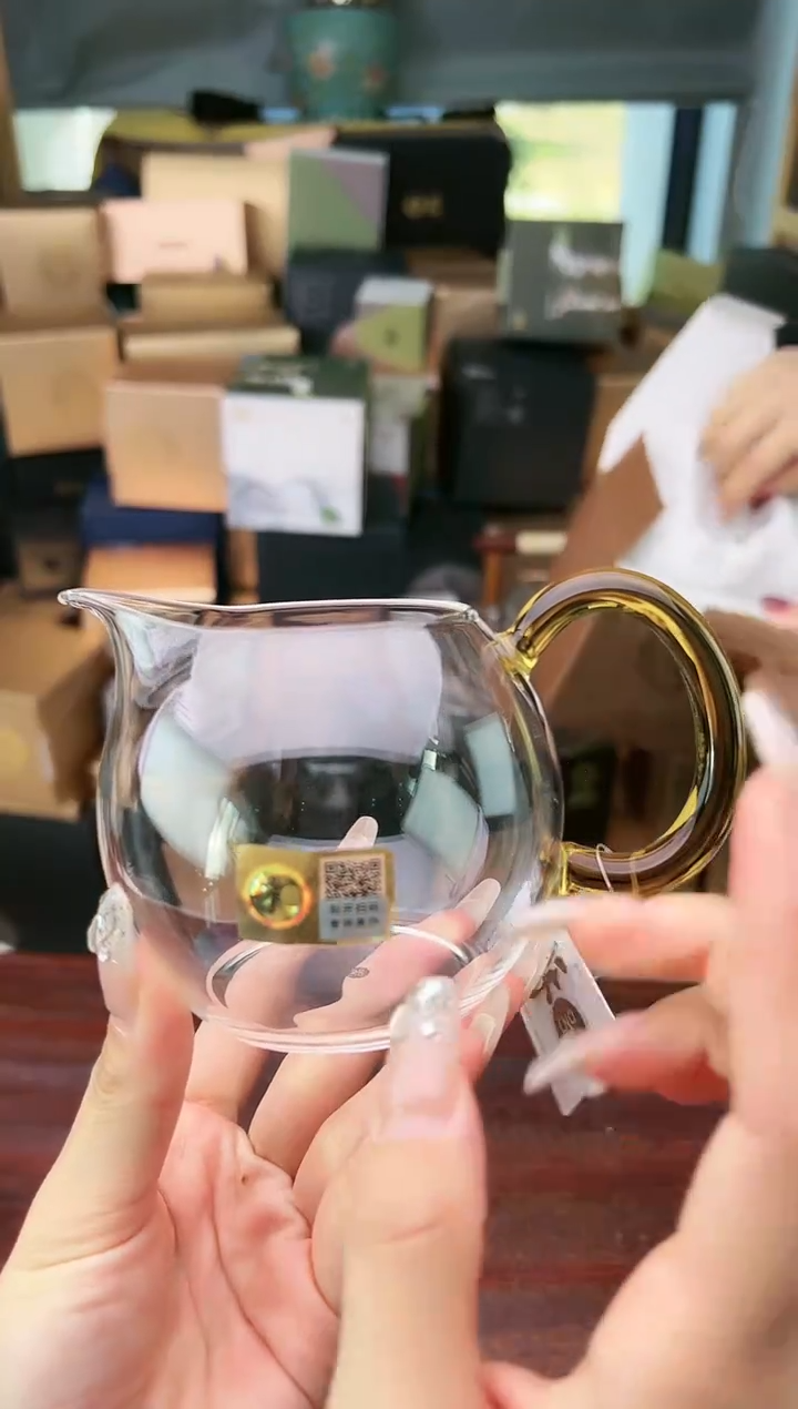 【闪购商品】玻璃茶盏@@畅然浅黄色