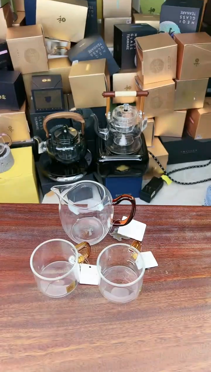 【闪购商品】玻璃茶盏@@珑然琥珀色+清禾杯琥珀色