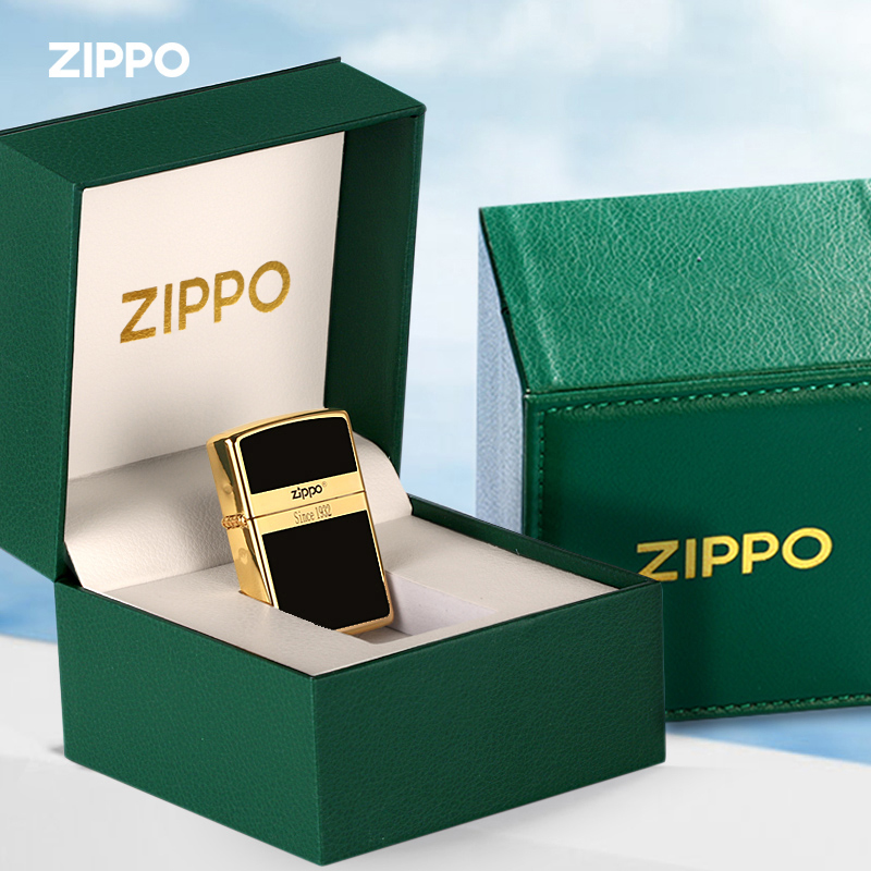 ZIPPO/之宝ZIPPO打火机 商标起源官方正品黑色男士经典DYX1H1F1