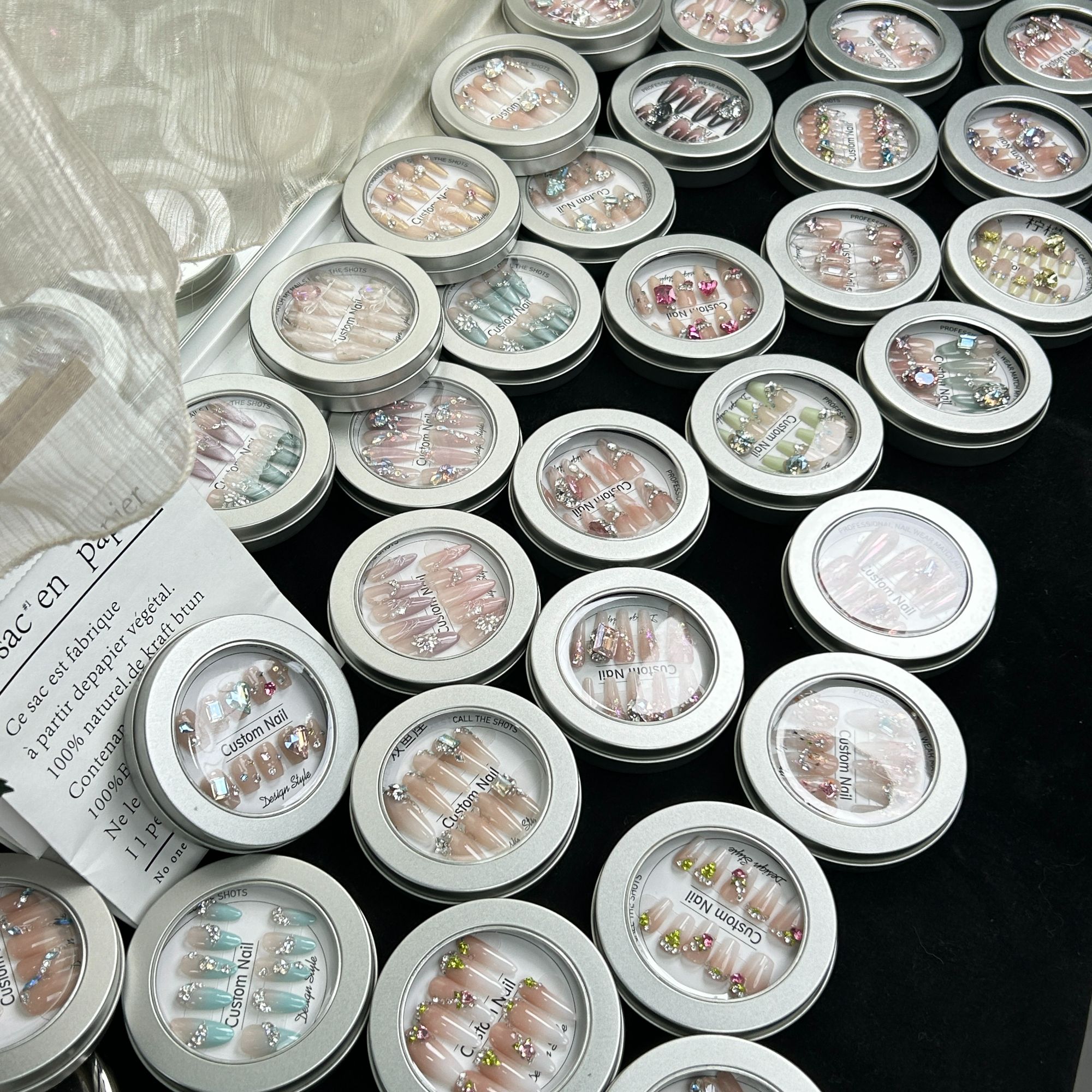 【补差价】活动专属链接高端纯手工美甲华子钻穿戴甲