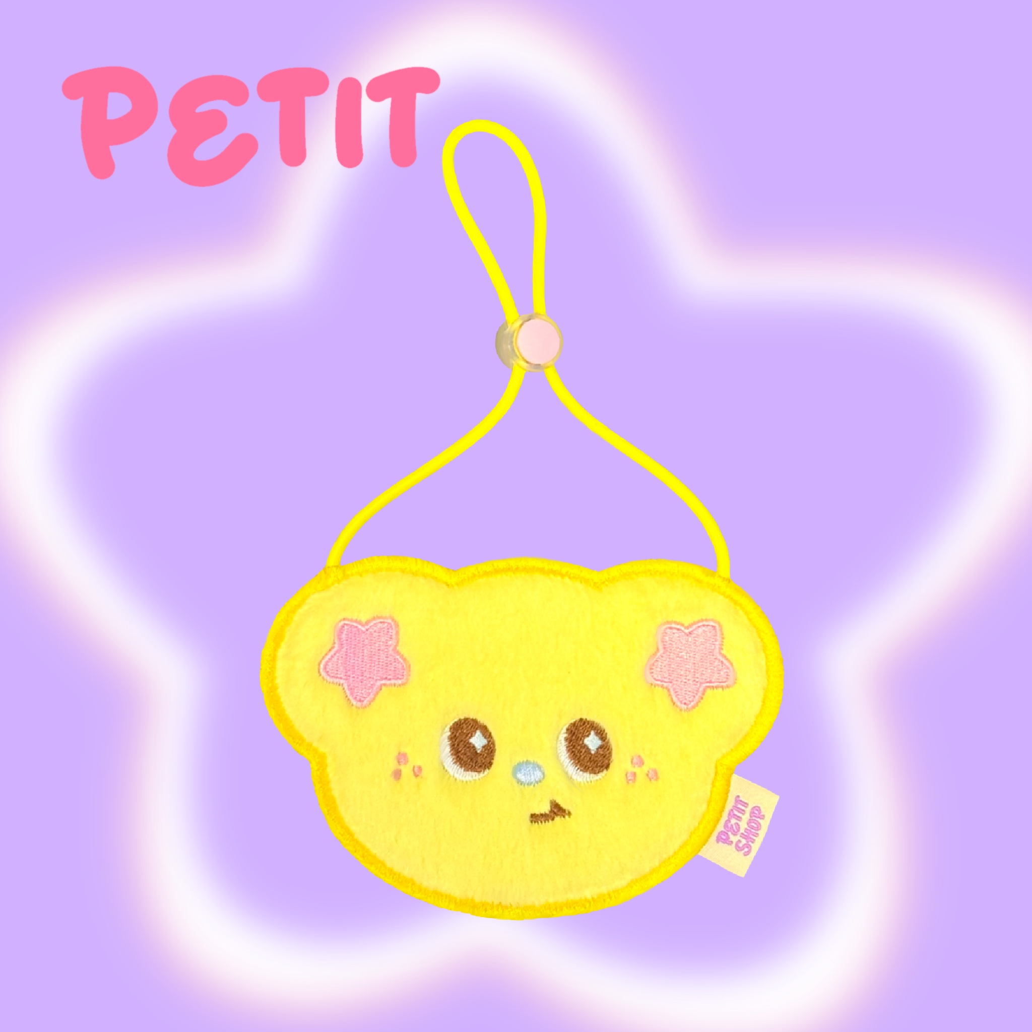 Petit Shop宠物商店 小熊可爱星毛巾原创口水巾围兜装饰猫狗通用