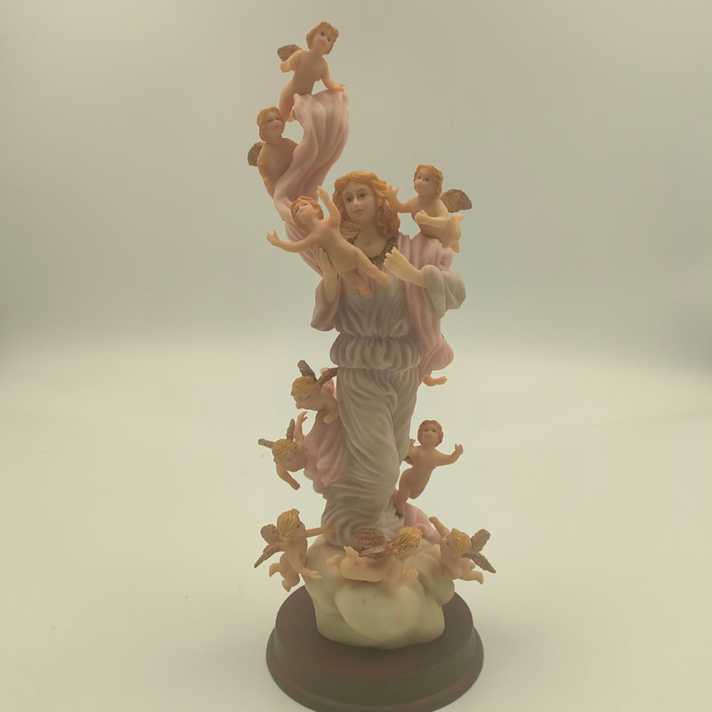 台资实心树脂特价外贸手绘人物摆件玄关书房工艺摆件复古欧式摆件