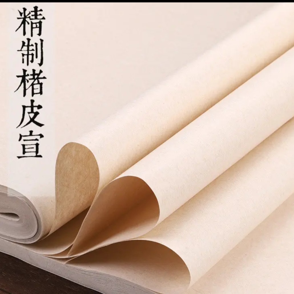 加厚仿宋褚皮纸  半生半熟楷书小写意国画作品创作纸
