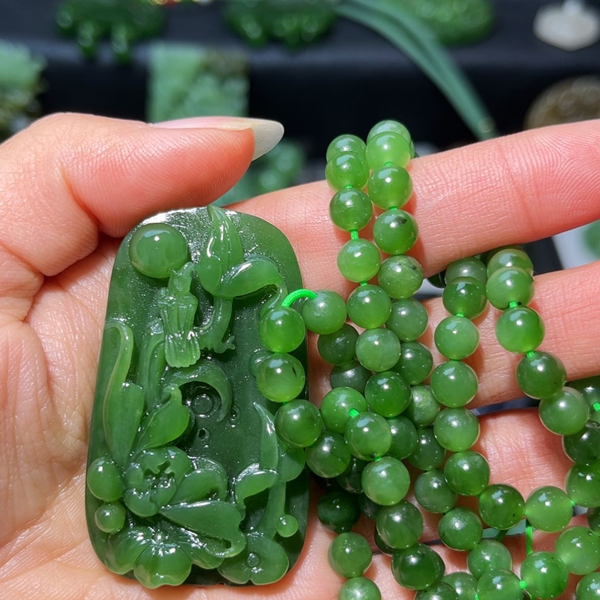 【闪购商品】和田玉颈饰未镶嵌寒*