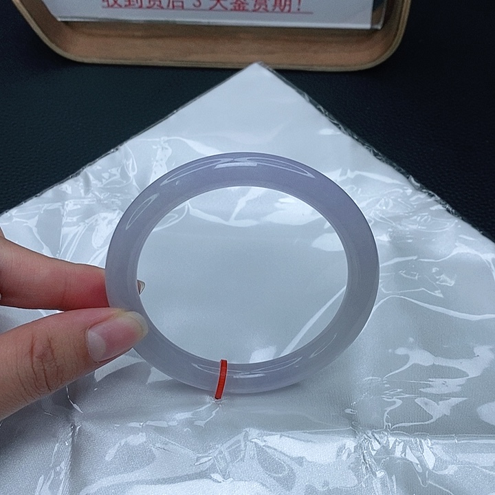 翡翠手镯（圆镯）未镶嵌57➕满紫圆条手镯
