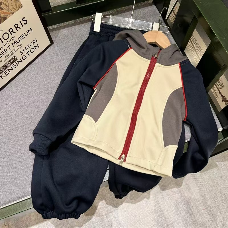 【LAOHE】TZ-8023 儿童秋季休闲洋气时尚宽松套装百搭韩版套装帅气