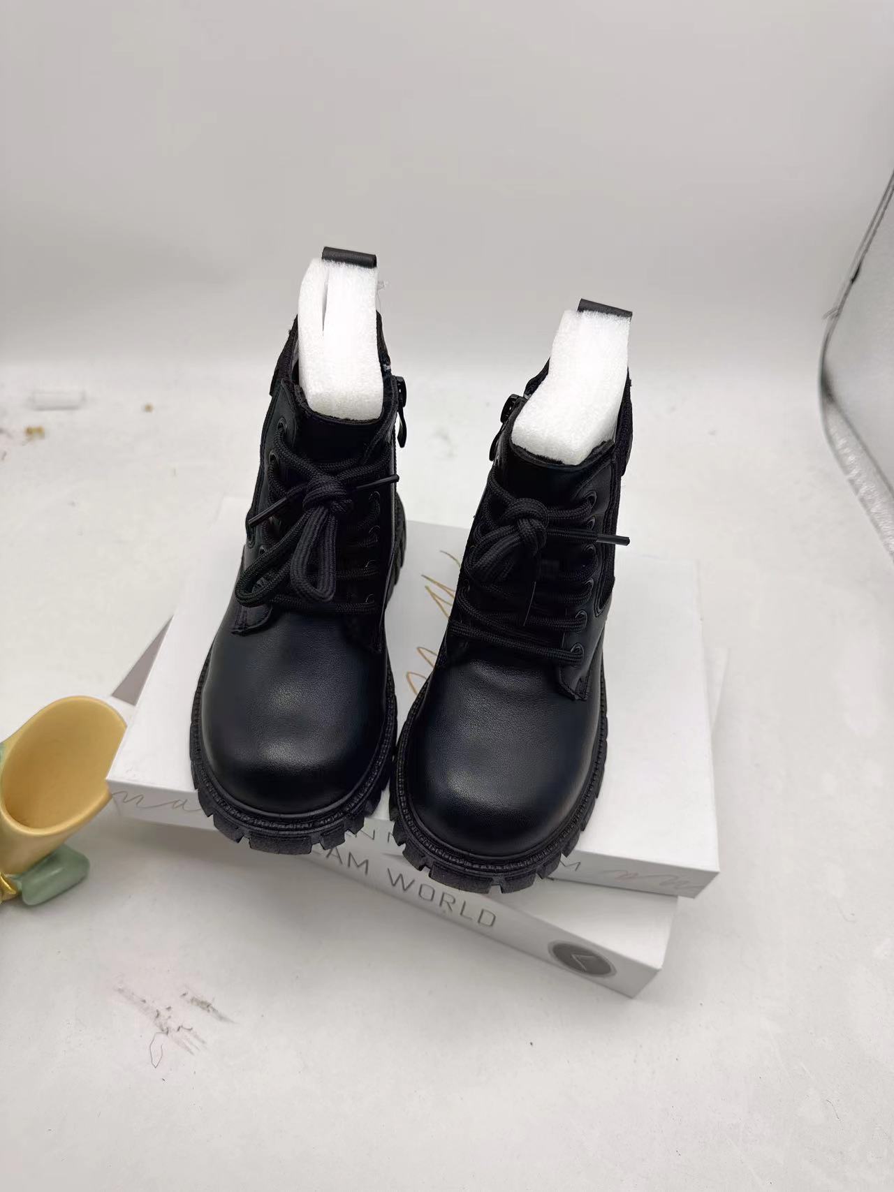 XJD21D10399小金单加绒皮靴