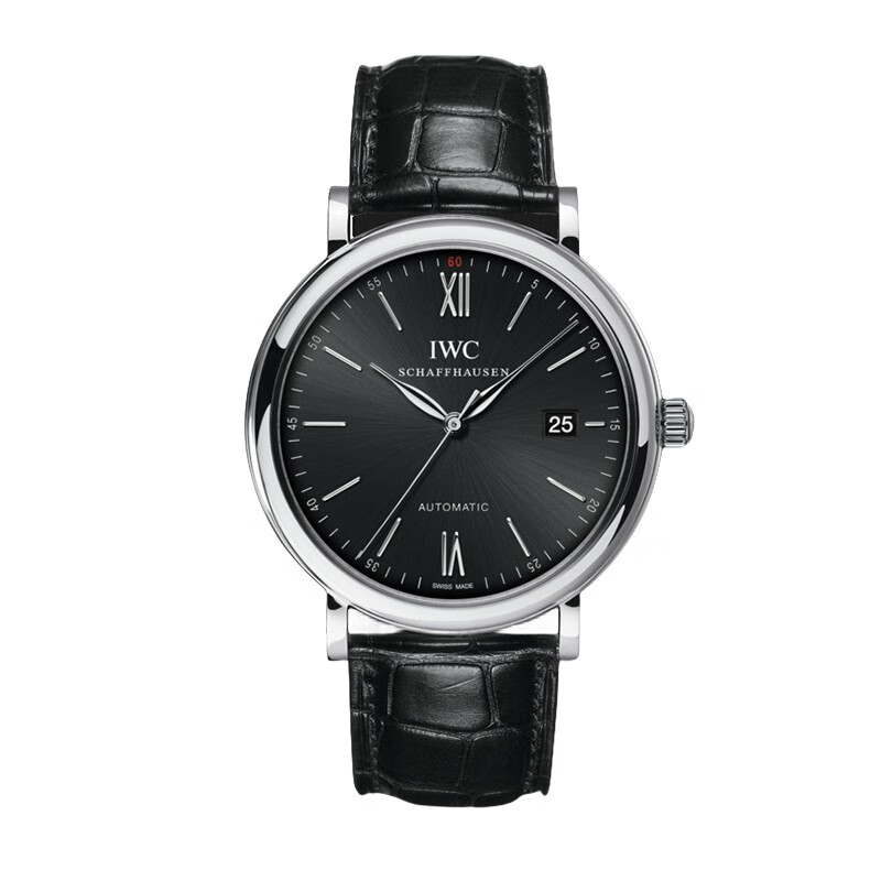 99新 IWC/万国 柏涛菲诺红60/IW356502//40mm/黑盘皮带机械男手表