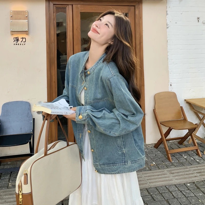 短外套通勤短款女2025年春秋季新款百搭牛仔时尚外套设计感休闲