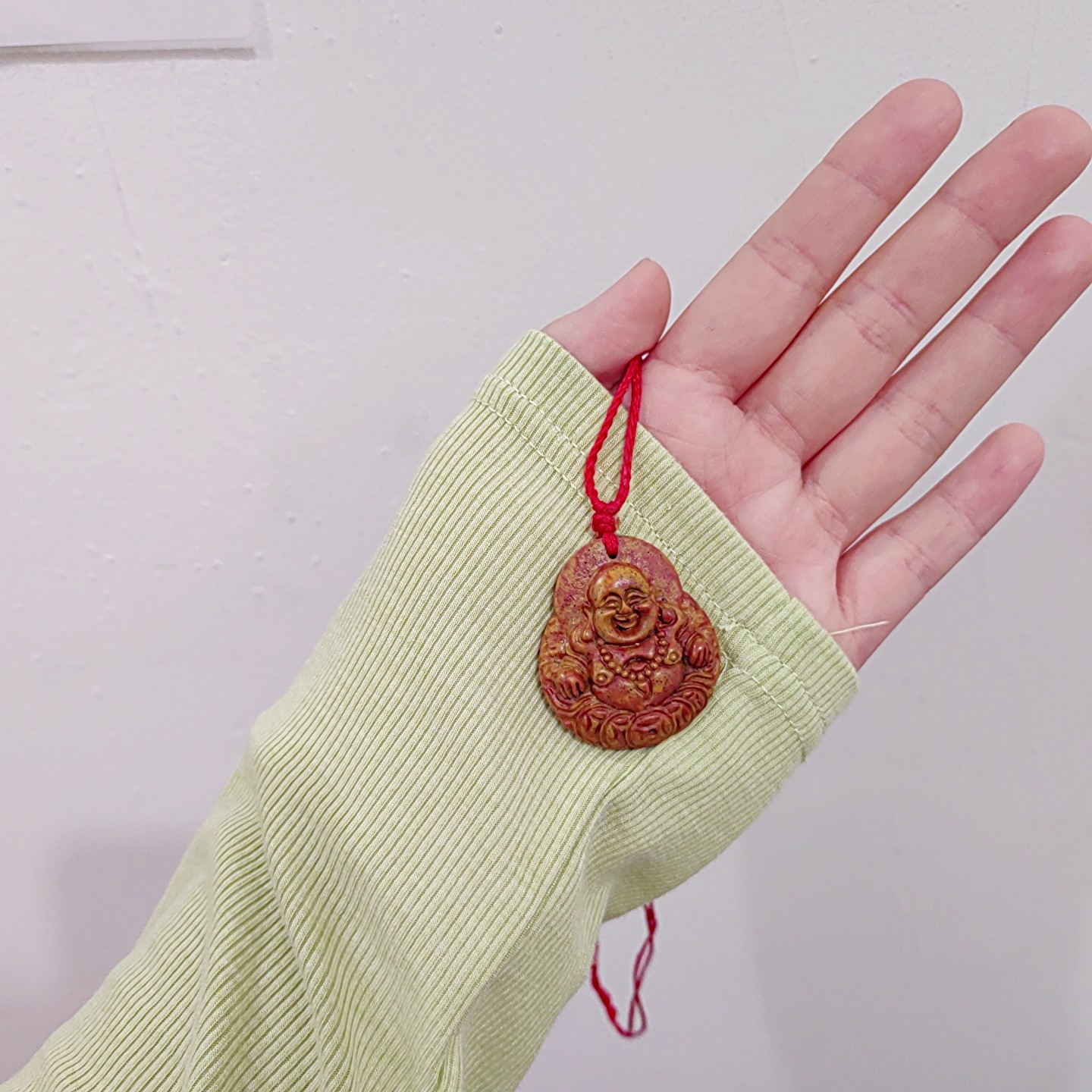 泗水砭石哈哈笑佛挂件