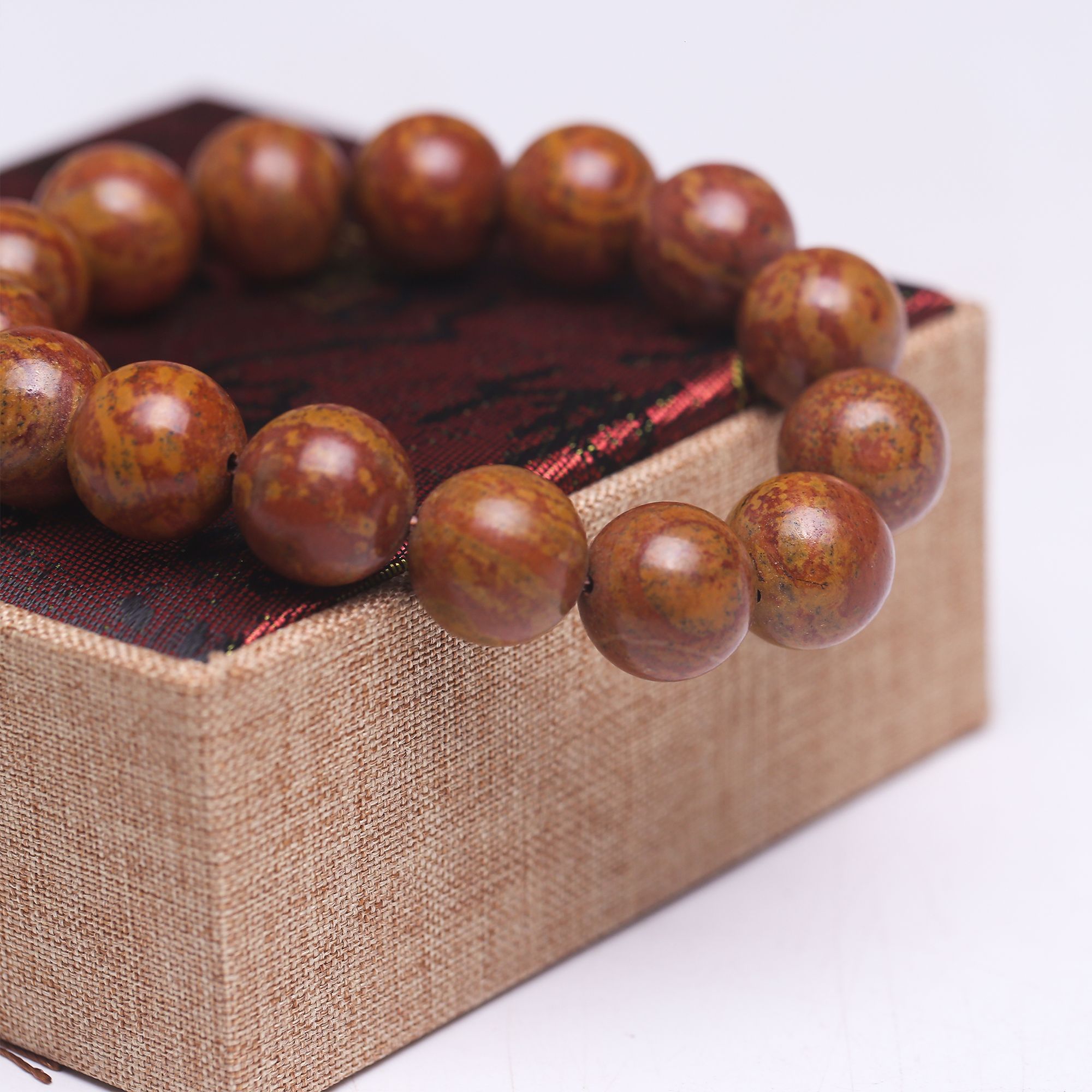 泗水砭石原石手串10mm