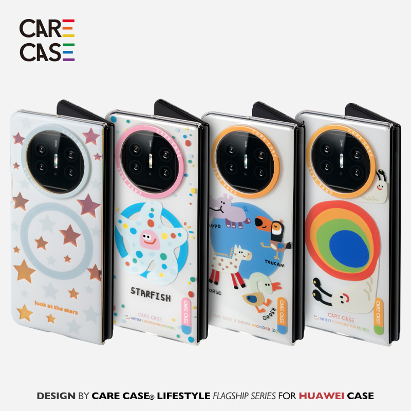 carecase创意印花系列磁吸手机壳 适用于华为MATE X5 X6 原创设计