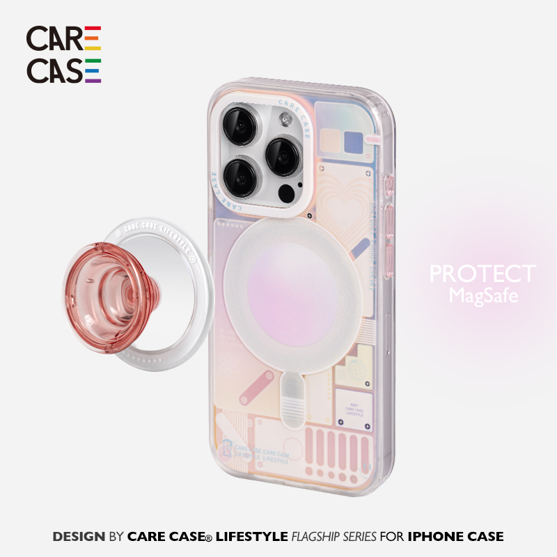 CARECASE白色电路板磁吸手机壳 适用苹果iPhone17 16 15 14ProMax