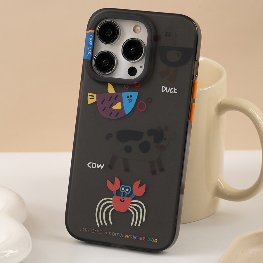 CARECASE 动物园螃蟹磨砂手机壳 适用于iPhone17 16 15 14 ProMax
