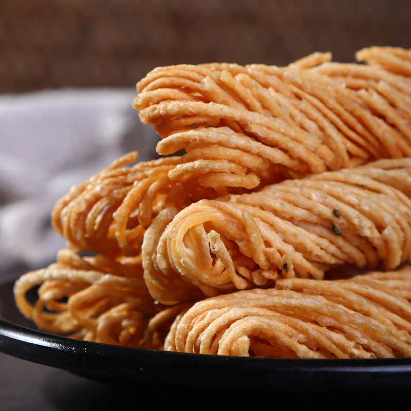 丝馓子徐州油炸散子独立茶馓子纯手工休闲零食品山东安徽笋0g