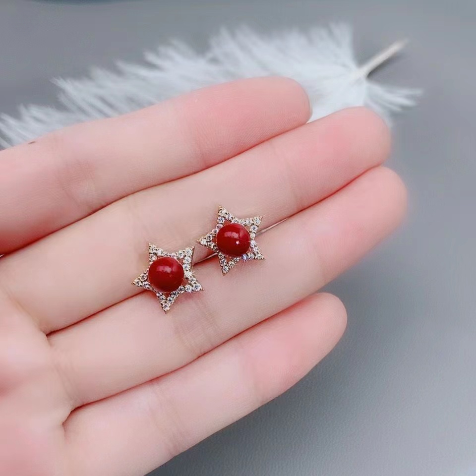不过敏925银耳钉女时尚百搭耳环高级感精致花朵气质简约