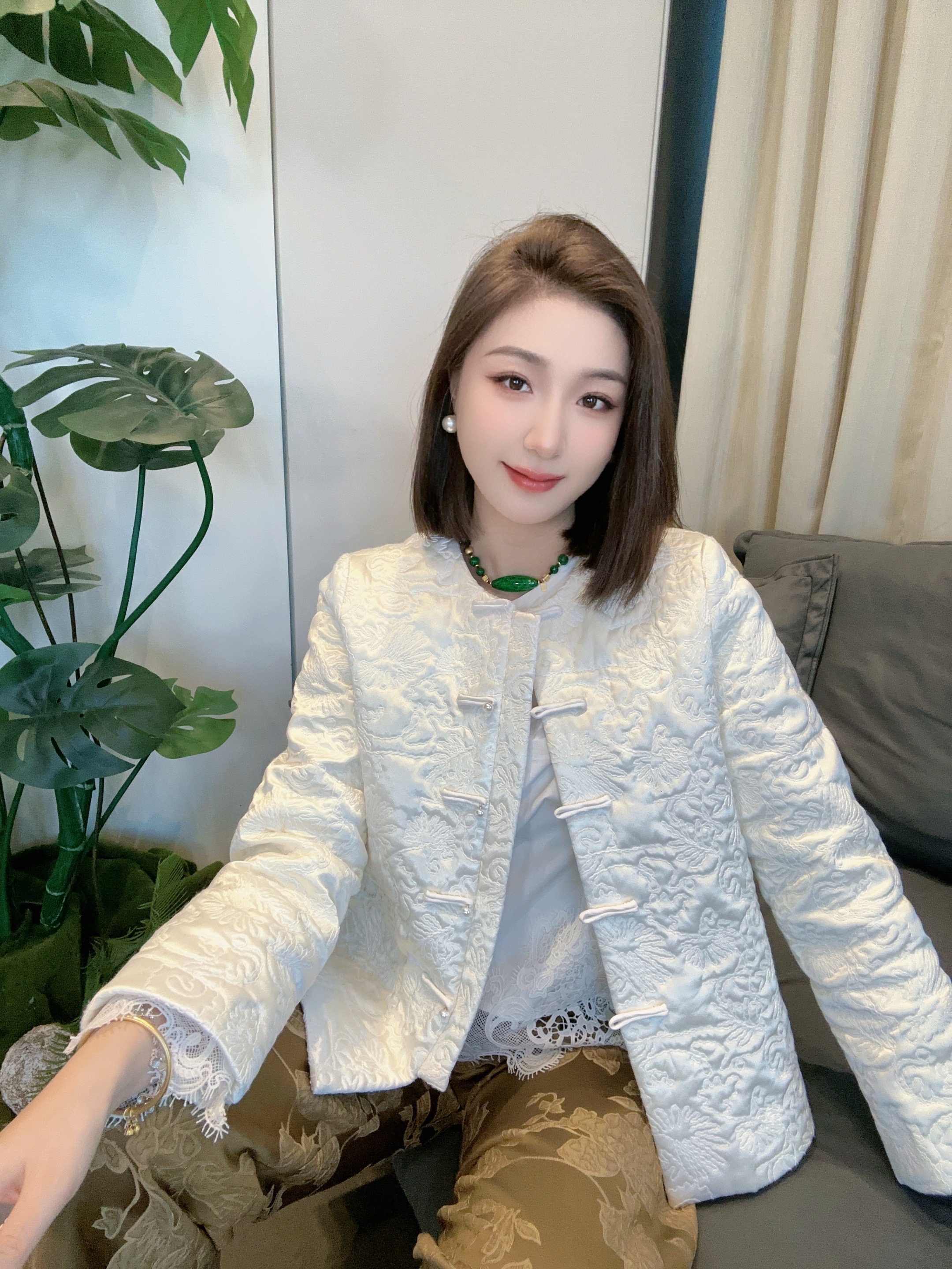 【白月光】深圳原创设计师款时尚新中式外套国风开衫