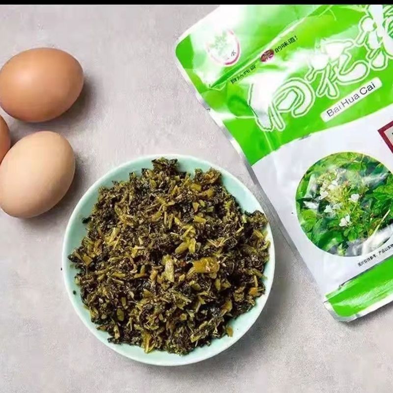 湖北富水白花菜原味袋装白花菜开胃菜腌制香味自然即食美味产品
