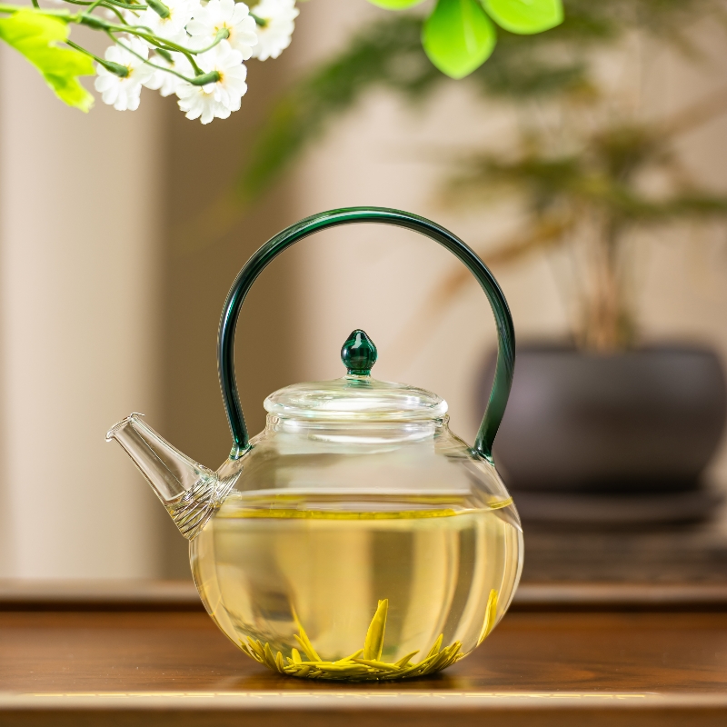 创意高硼硅玻璃茶壶煮茶壶泡茶壶可电陶炉加热家用小茶壶泡泡茶壶
