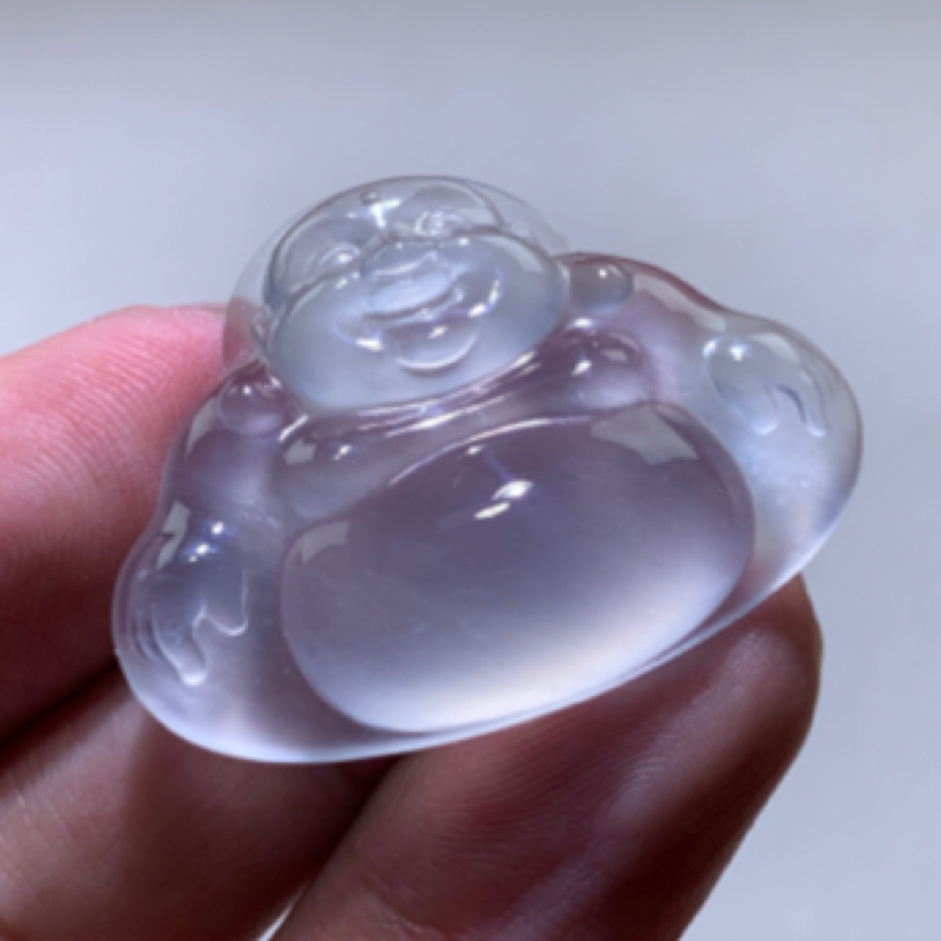 缅甸天然A货翡翠 佛公 双11 尺寸 27.4-36.9-7.1