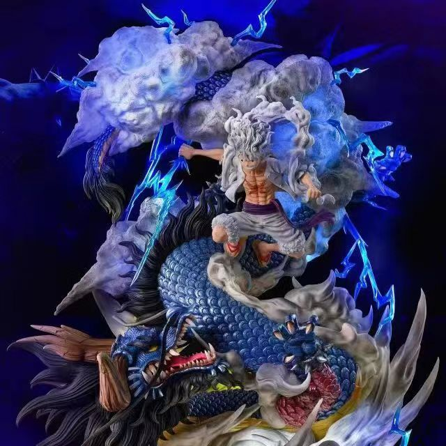 【优质版】海贼王手办 尼卡路飞VS凯多 GK手办雕像 玩具摆件