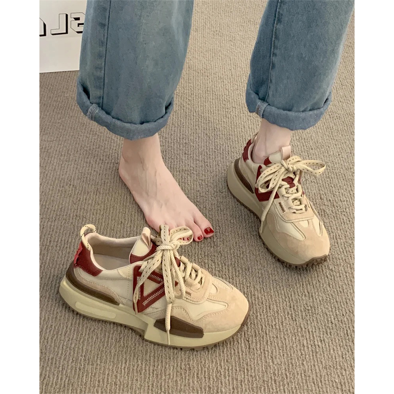 回力瑞小众阿甘鞋厚底鞋子女2023新款爆款华夫小蛮腰老爹鞋运动鞋
