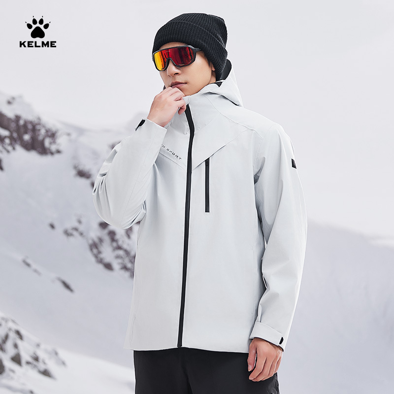 【三合一冲锋衣】卡尔美官方旗舰店外套冬防水登山服户外保暖外套男