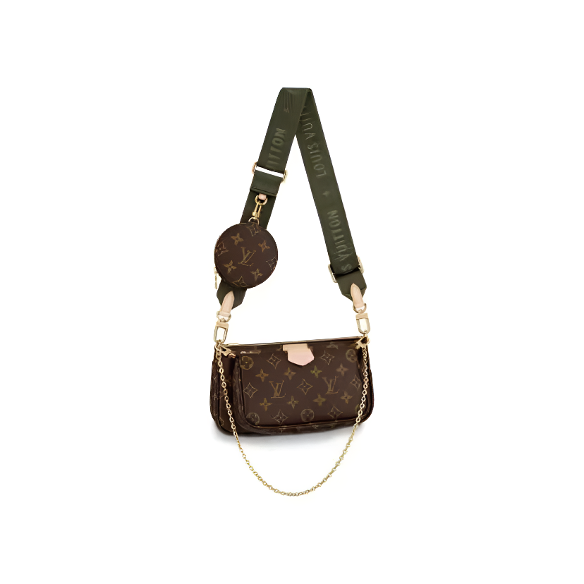 99新 LouisVuitton/路易威登 绿五合一/单肩斜挎包/甄选