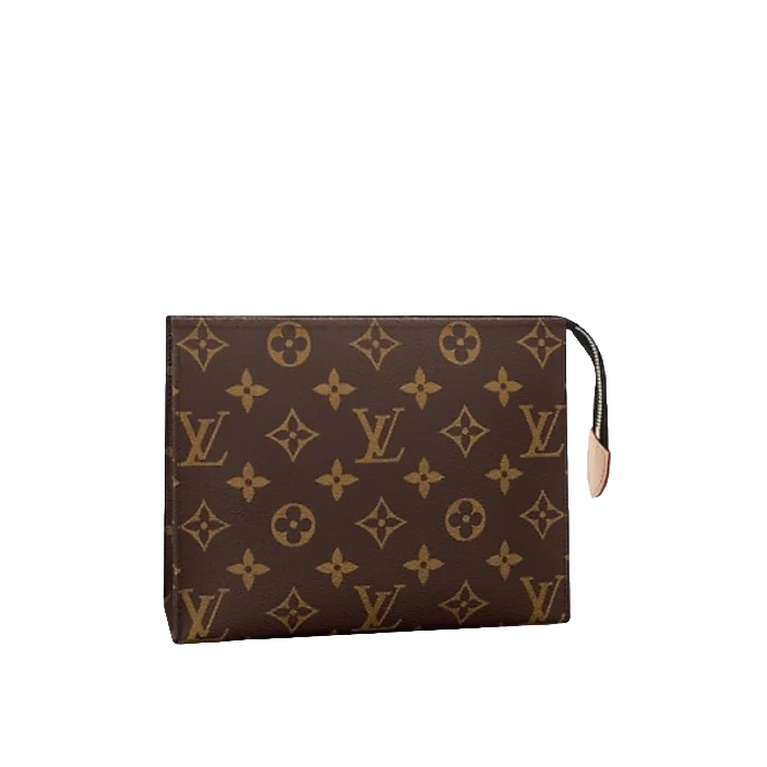 未使用 LouisVuitton/路易威登 小号洗漱包 经典老花手拿包/友奢